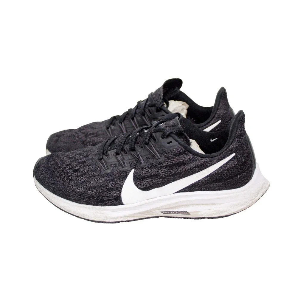 Nike Air Zoom Pegasus 36 Sneakers Black / White Athletic Shoes Women's Size 7